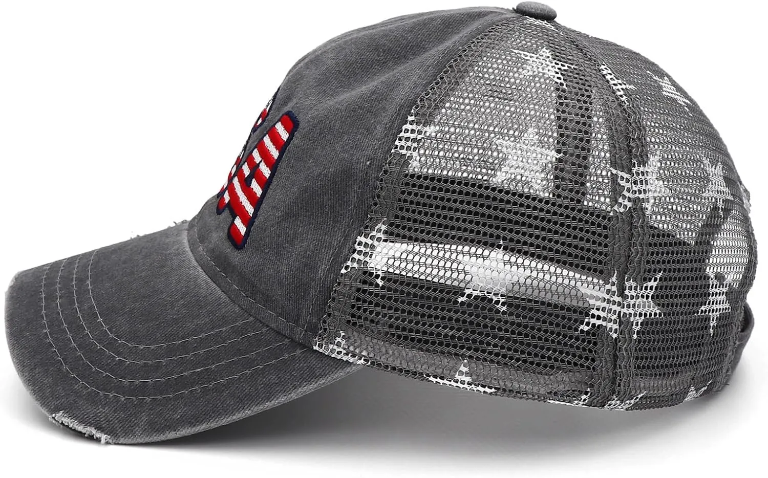 4th of July Hat - American Flag USA Trucker hat for Women Men - Fourth of July Patriotic Hat - 4th of July Accessories