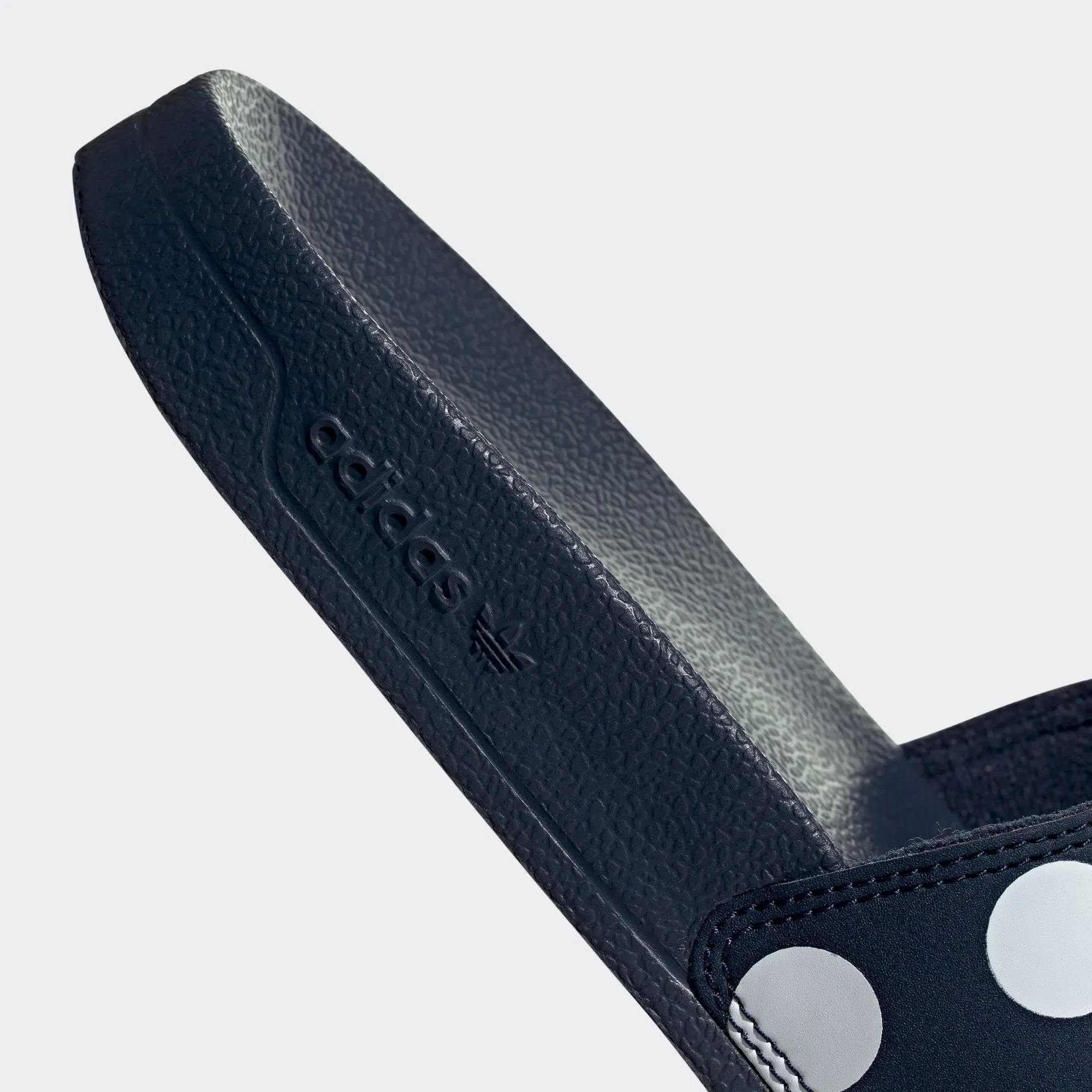 Adidas Adilette Lite Polka Dot Trefoil Slides (Collegiate Navy/Grey Two/Cloud White)(FU9148)