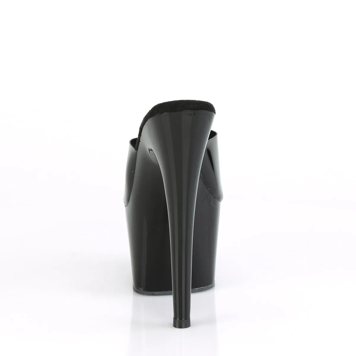 ADORE-701N Pleasers 7 Inch Heel Black Pole Dancing High Heels