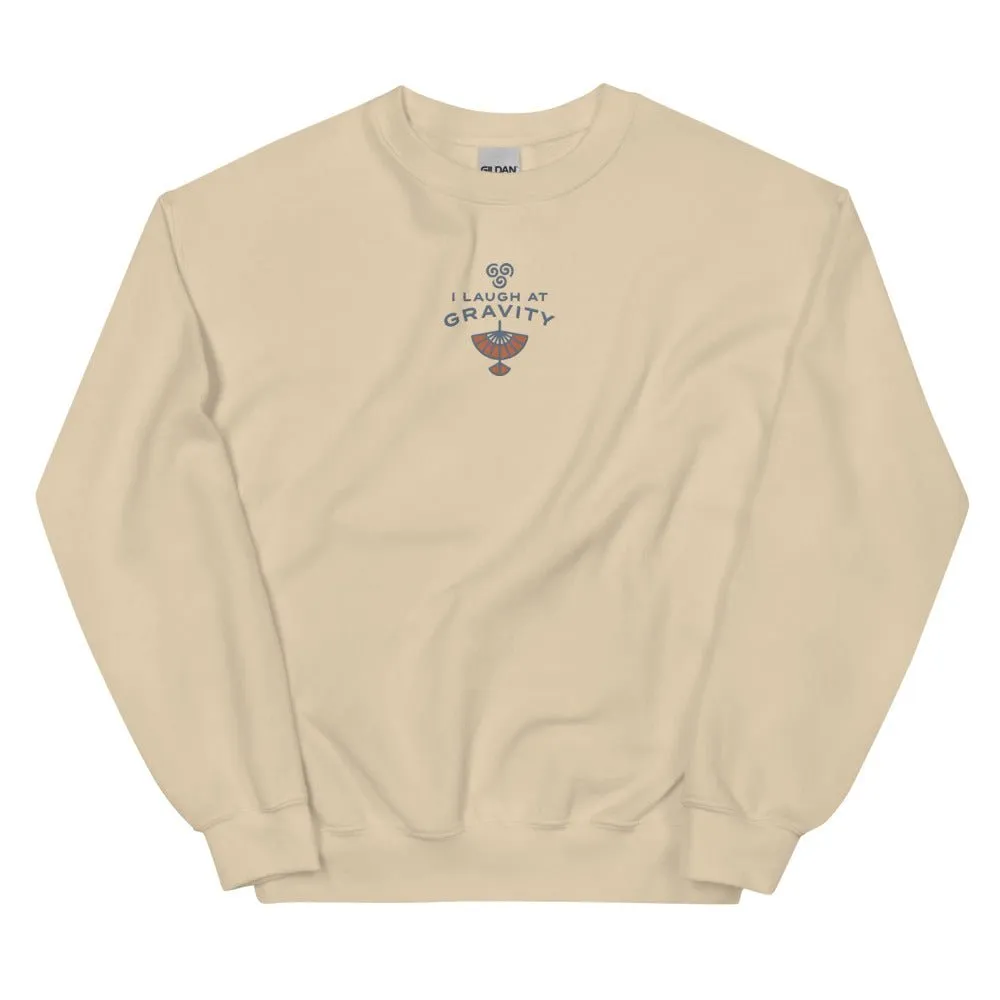 Avatar: The Last Airbender I Laugh at Gravity Embroidered Crewneck Sweatshirt