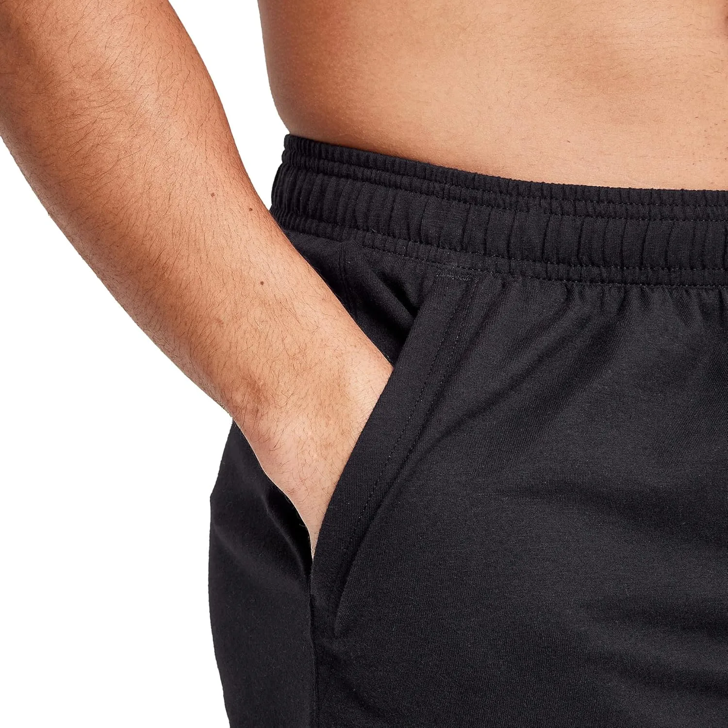 Hanes Men's Originals Cotton Shorts with Pockets, Pull-On Jersey Gym Shorts, 7