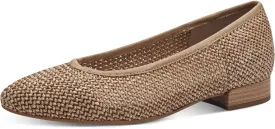 Jana Women's 8-22172-42 Softline Ballet Pumps Natural