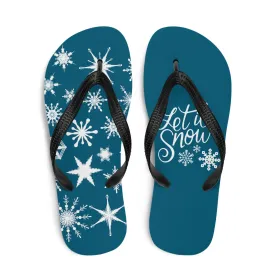 Let it Snow Flip-Flops