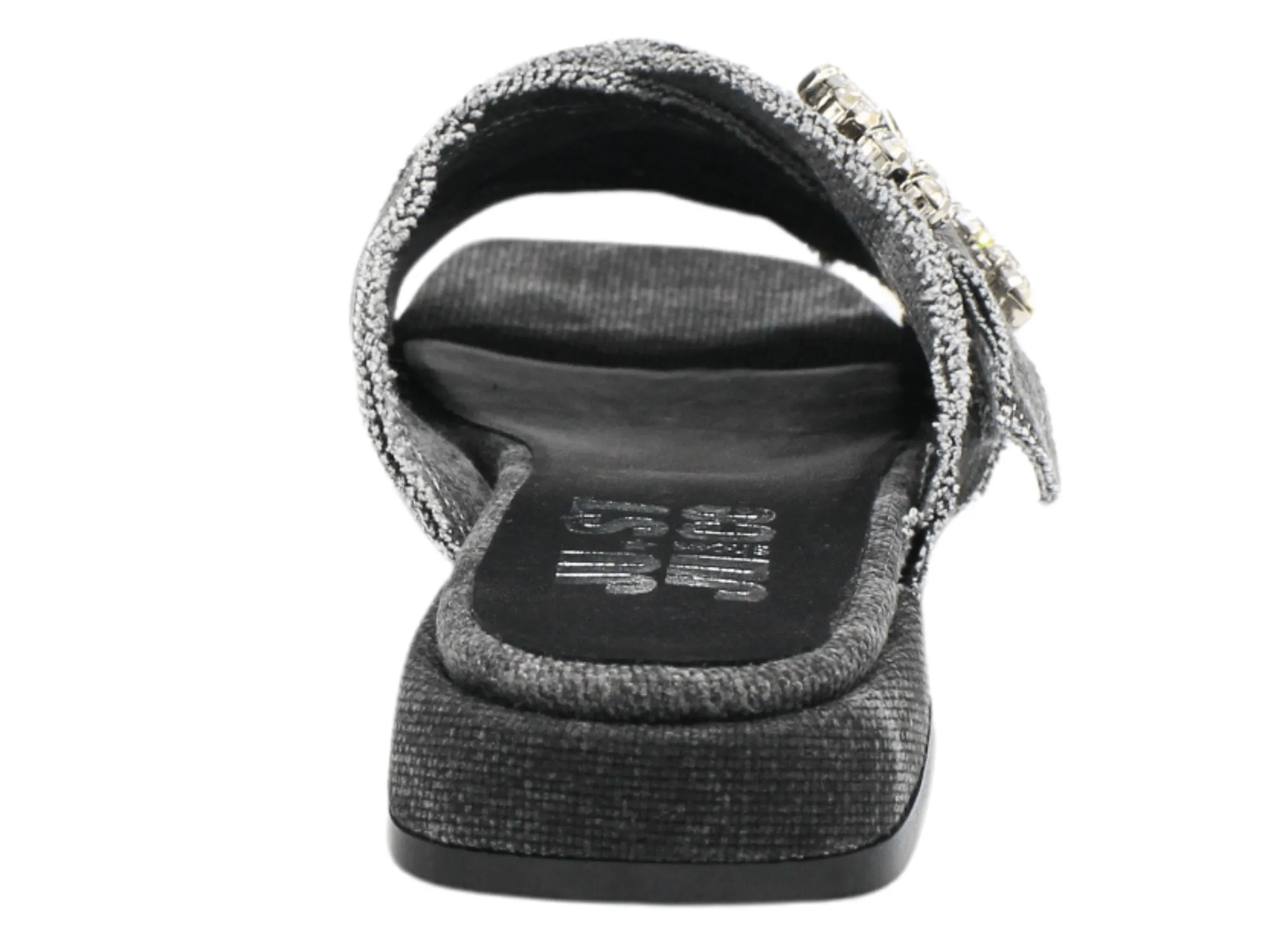 M397 Denim Heeled Slide