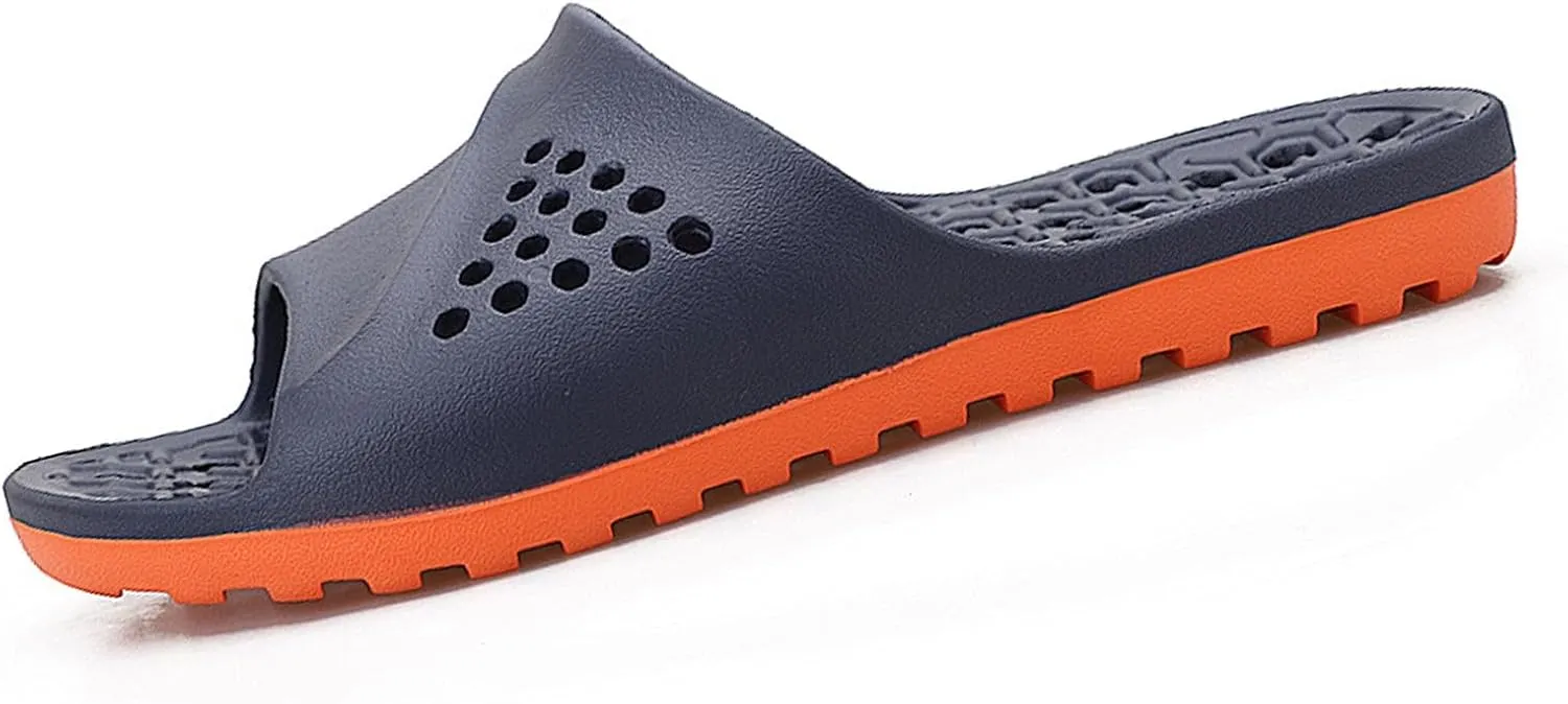 Men's slippers, bathroom non-slip, bathing slippers, hollow, large size
