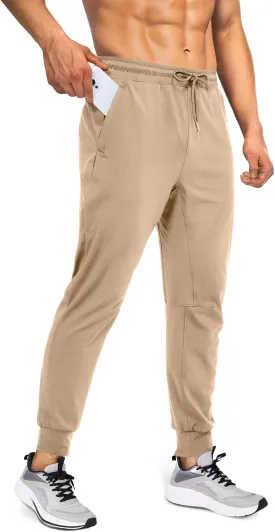 Mens Sweatpants Athletic Pants Workout Track Pants Traning Pants with Zipper Pockets Joggers for Men Gym, Running
