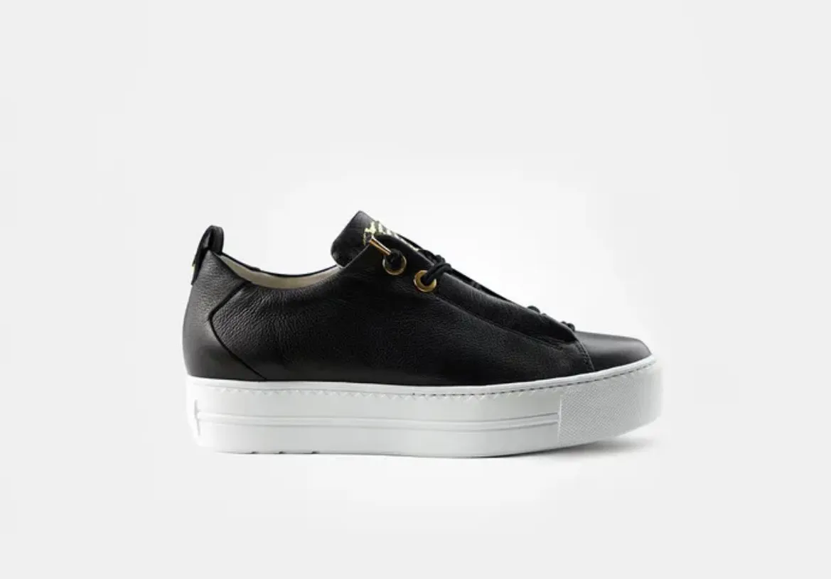 Paul Green black platform sneakers