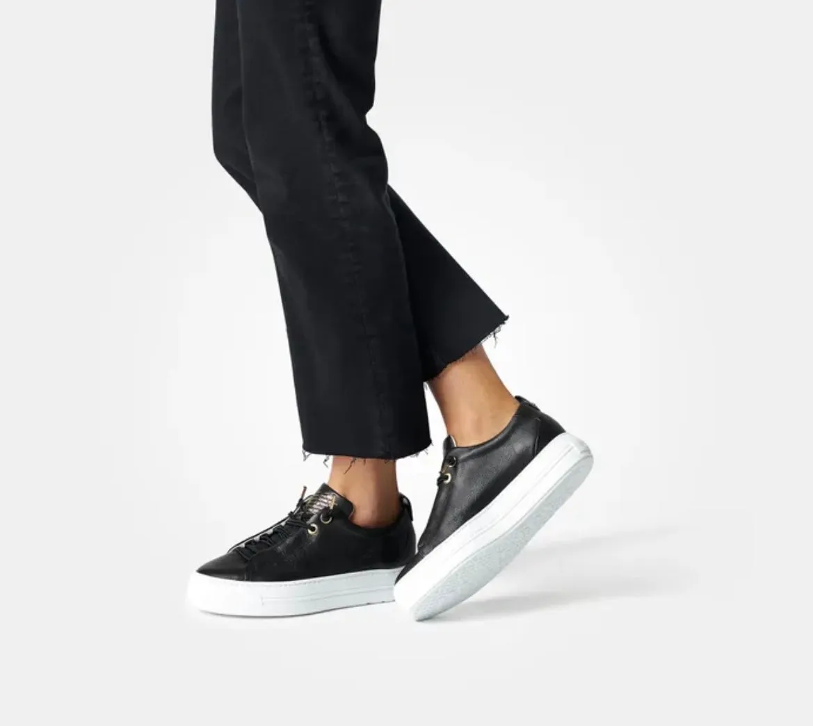 Paul Green black platform sneakers