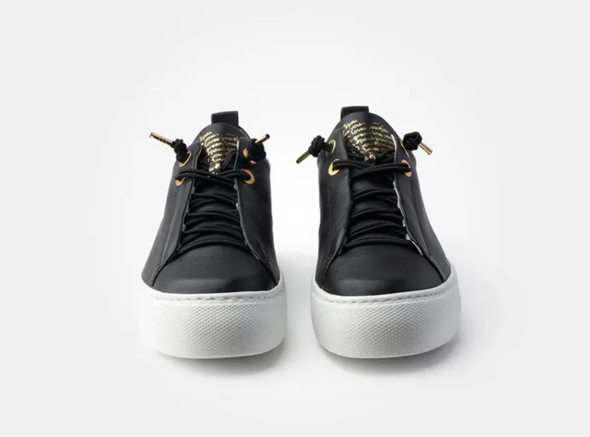Paul Green black platform sneakers