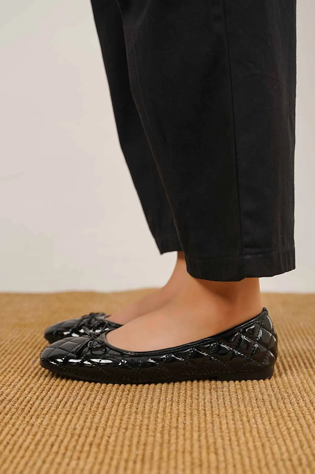 QUILTED BALLET PUMPS