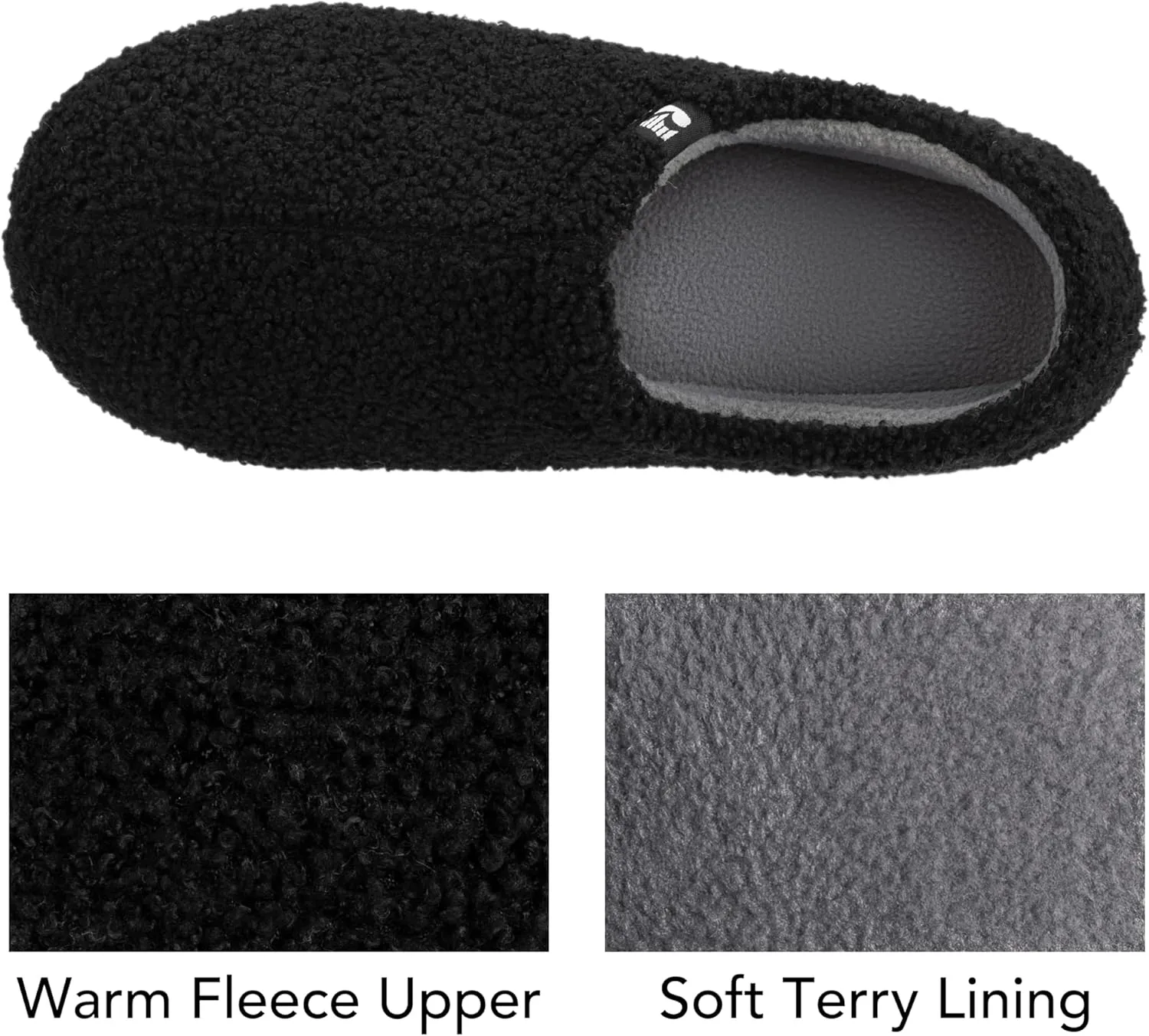 RockDove Women's Teddy Fleece Closed Back Indoor Slipper