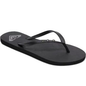 Roxy Womens Viva Glitz Flip Flops - Black