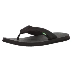 Sanuk Men's Flip Flops - Beer Cozy 2 Sandals Black | SMS10868-BLK