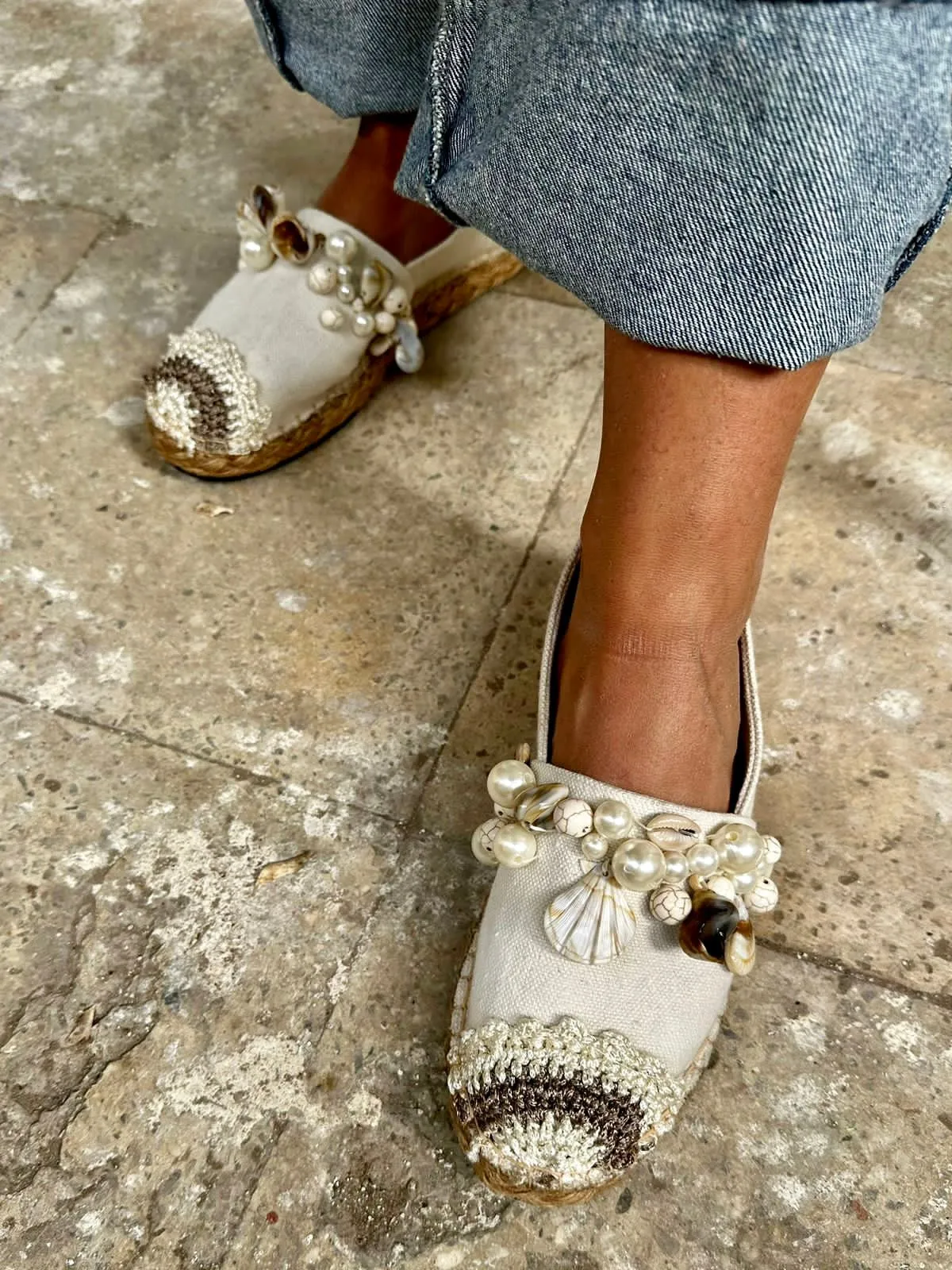 Shells and Pearls Espadrille
