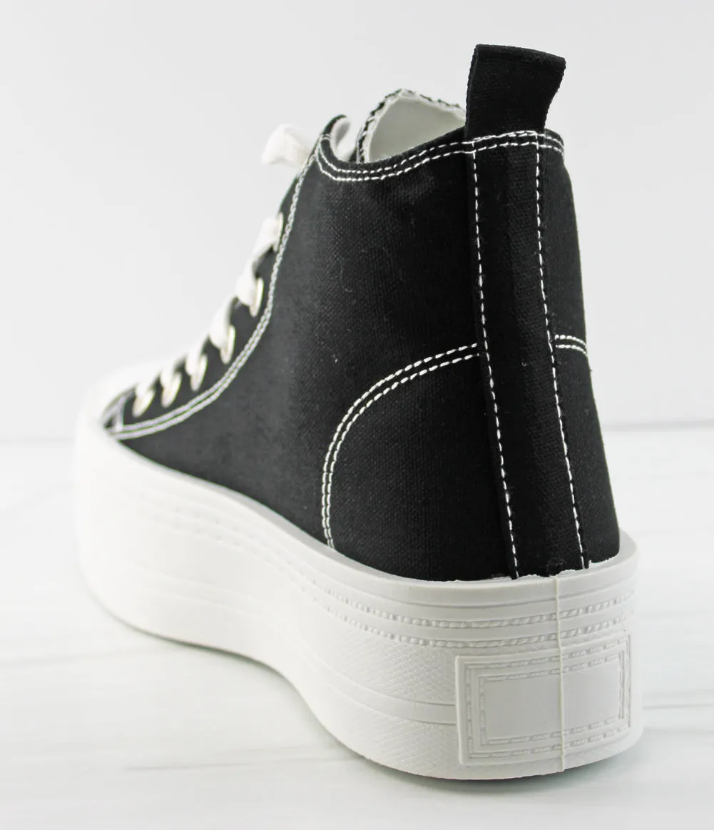 Sherry 1 Women's Platform High Top Lace Up Sneakers