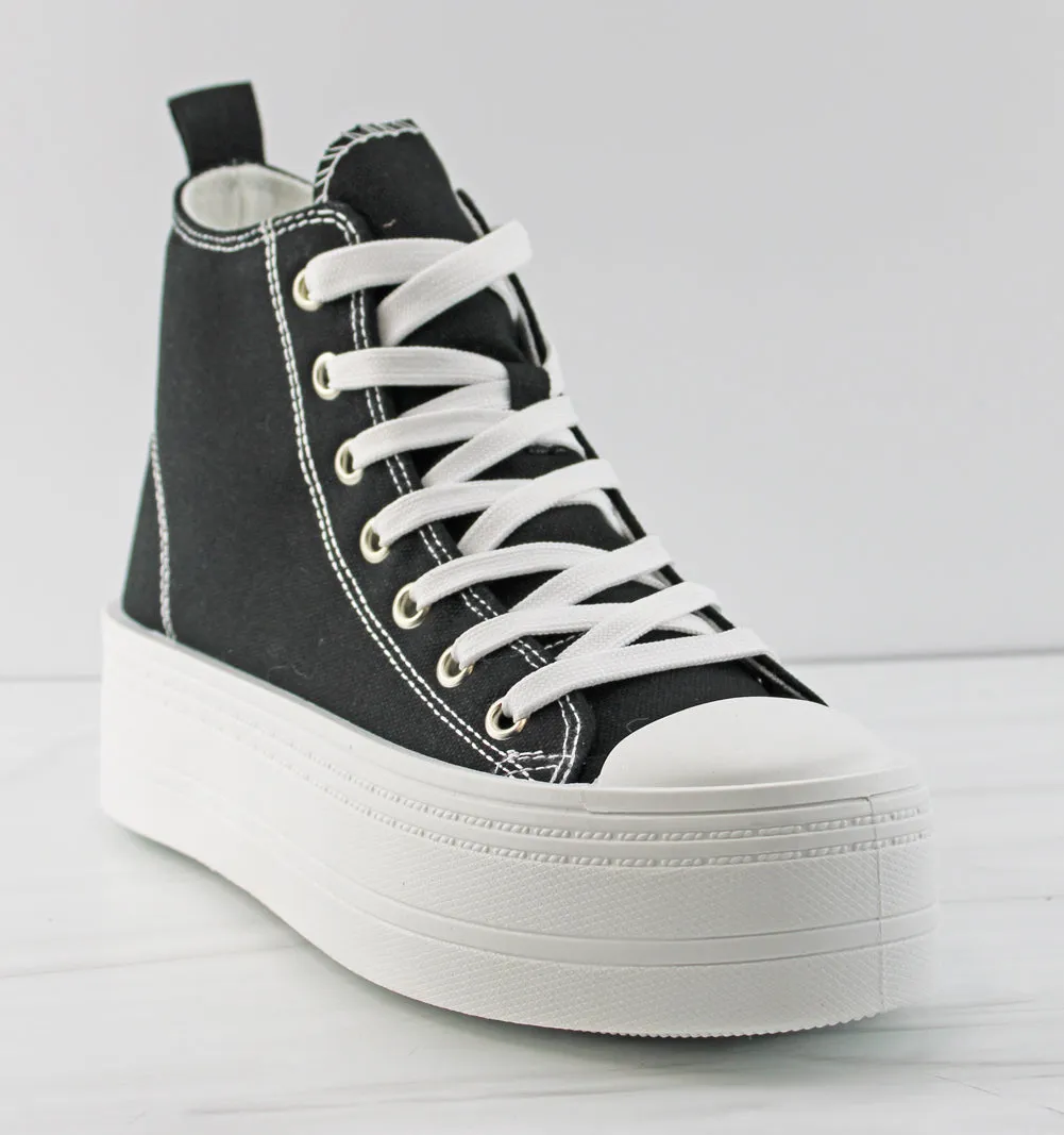 Sherry 1 Women's Platform High Top Lace Up Sneakers