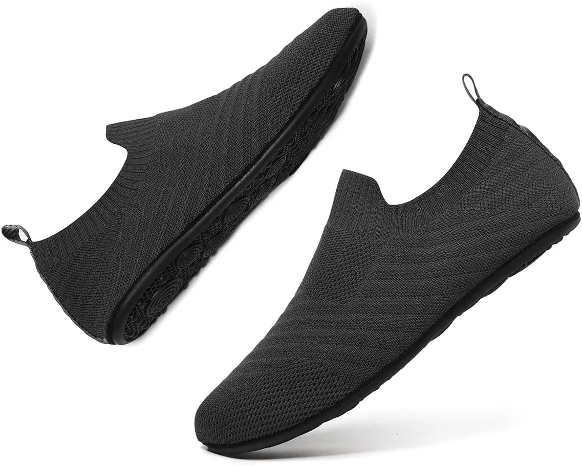 SLEVEL Lightweight Non Slip Travel Indoor Grip House Slipper Socks Unisex Adult Around The House Floor Home Shoes for Women Men