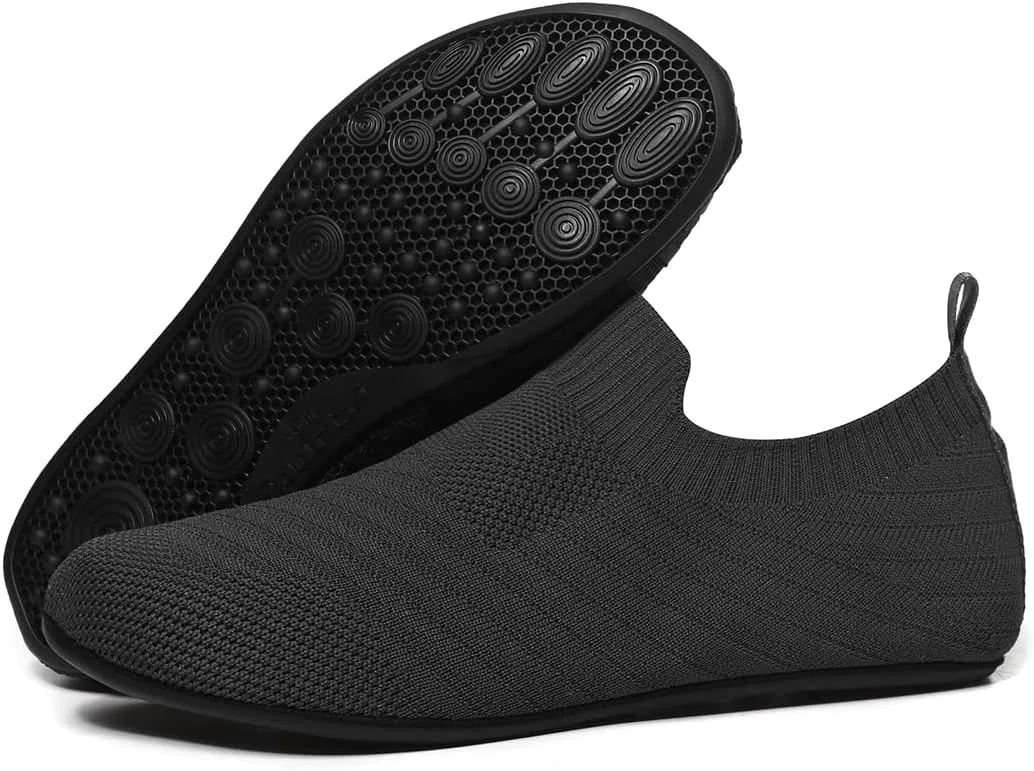 SLEVEL Lightweight Non Slip Travel Indoor Grip House Slipper Socks Unisex Adult Around The House Floor Home Shoes for Women Men
