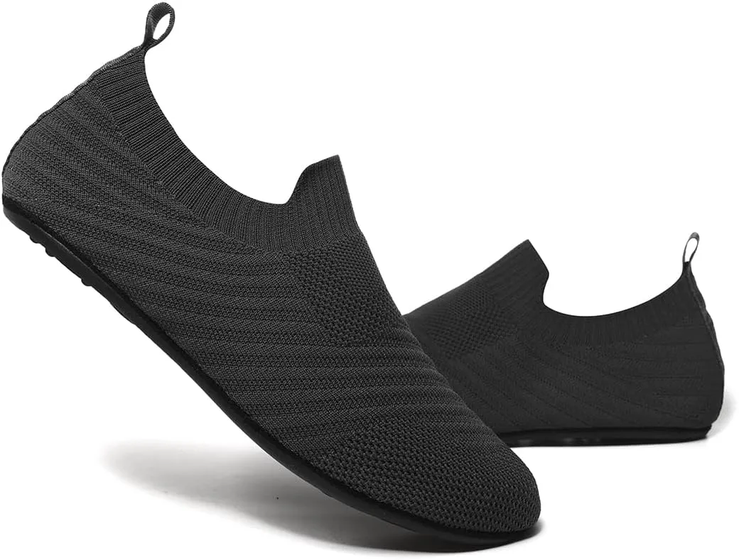 SLEVEL Lightweight Non Slip Travel Indoor Grip House Slipper Socks Unisex Adult Around The House Floor Home Shoes for Women Men