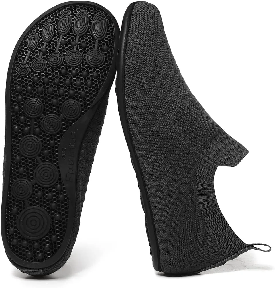SLEVEL Lightweight Non Slip Travel Indoor Grip House Slipper Socks Unisex Adult Around The House Floor Home Shoes for Women Men