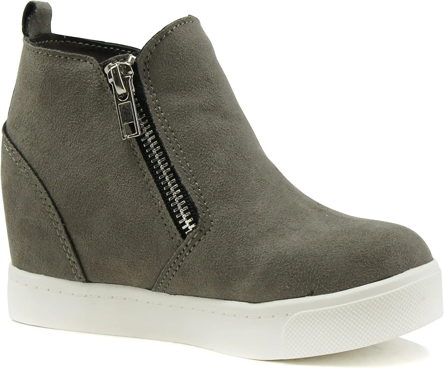 Soda Kids/Children/Girls Taylor-2 Hidden Wedge Booties Fashion Sneaker Shoes Side Zipper