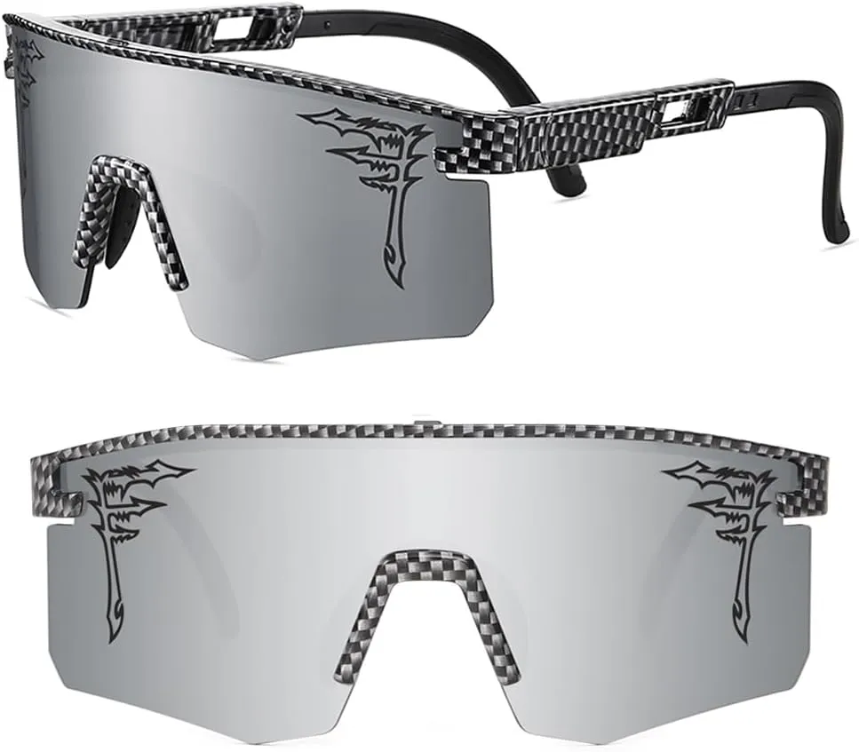 Two Sizes Baseball Sunglasses For Adults and Youth Boys Girls Kids UV400 Men Women Outdoor Sports Sun Glasses