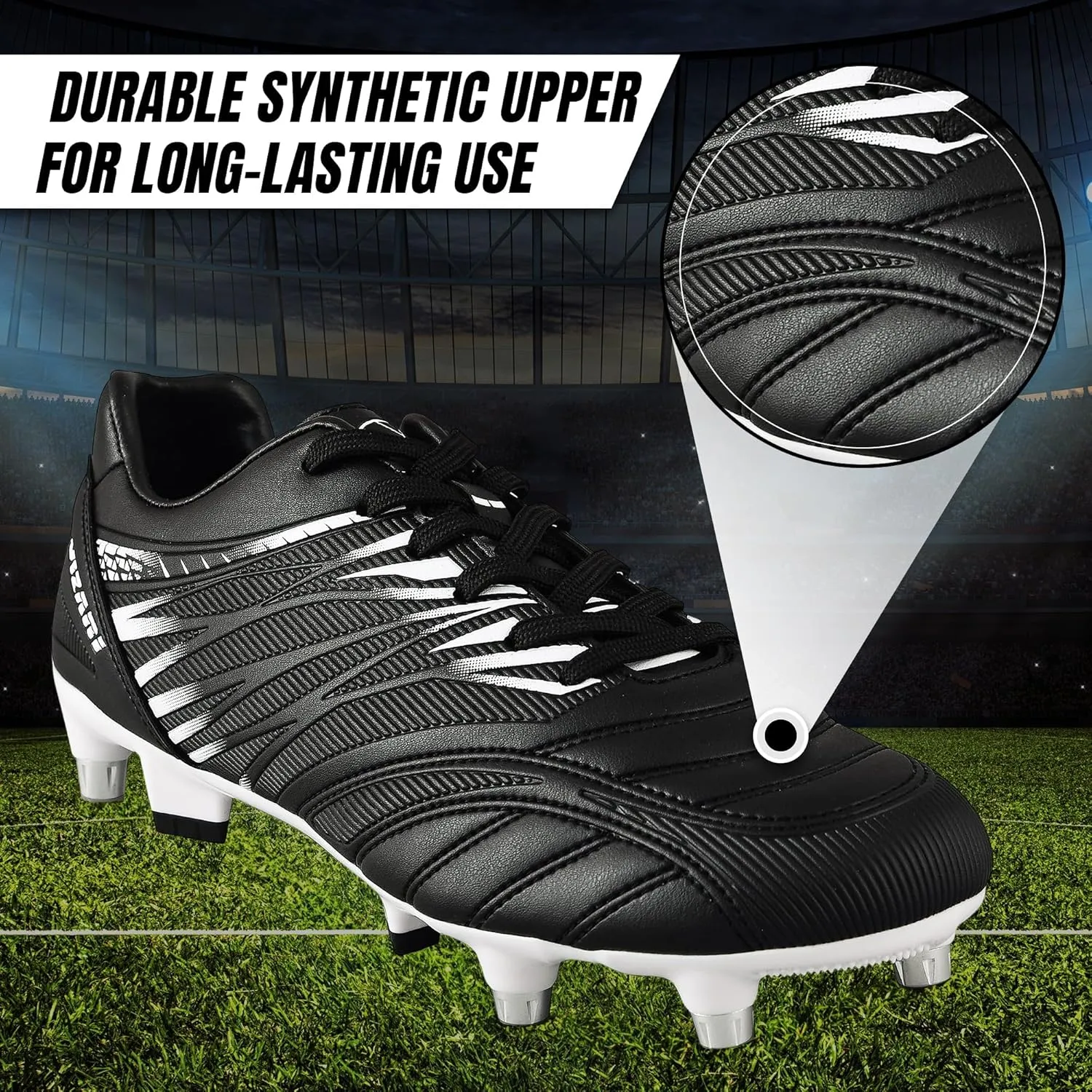 Vizari Men's Valencia SG Soft Ground Soccer Shoes/Cleats for Soft or Wet Playing Surfaces and Fields