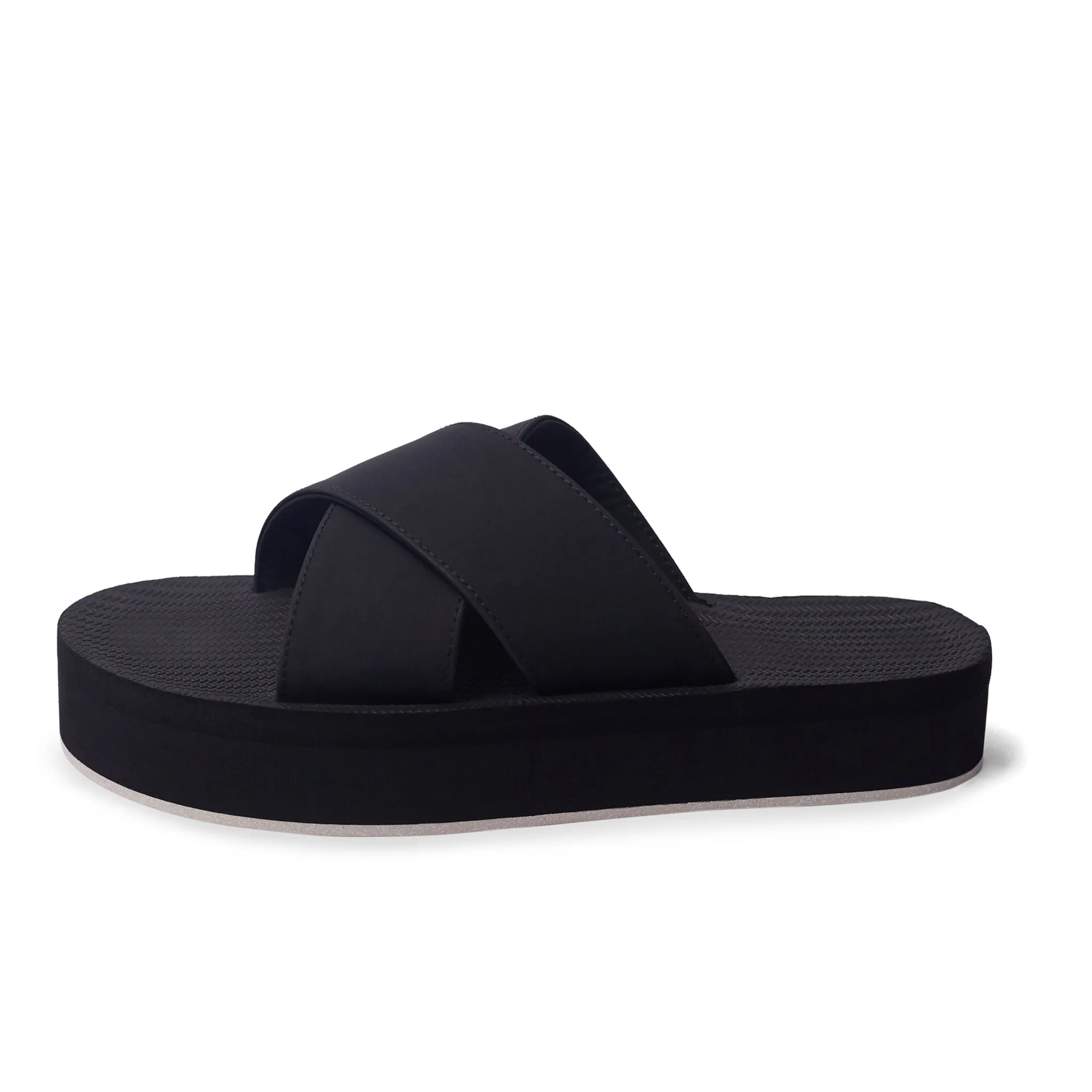 Womens Platform Cross - Sneaker Sole -Black/Sea Salt Sole