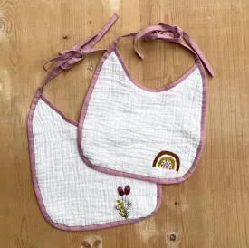Wrinkled Muslin Bibs